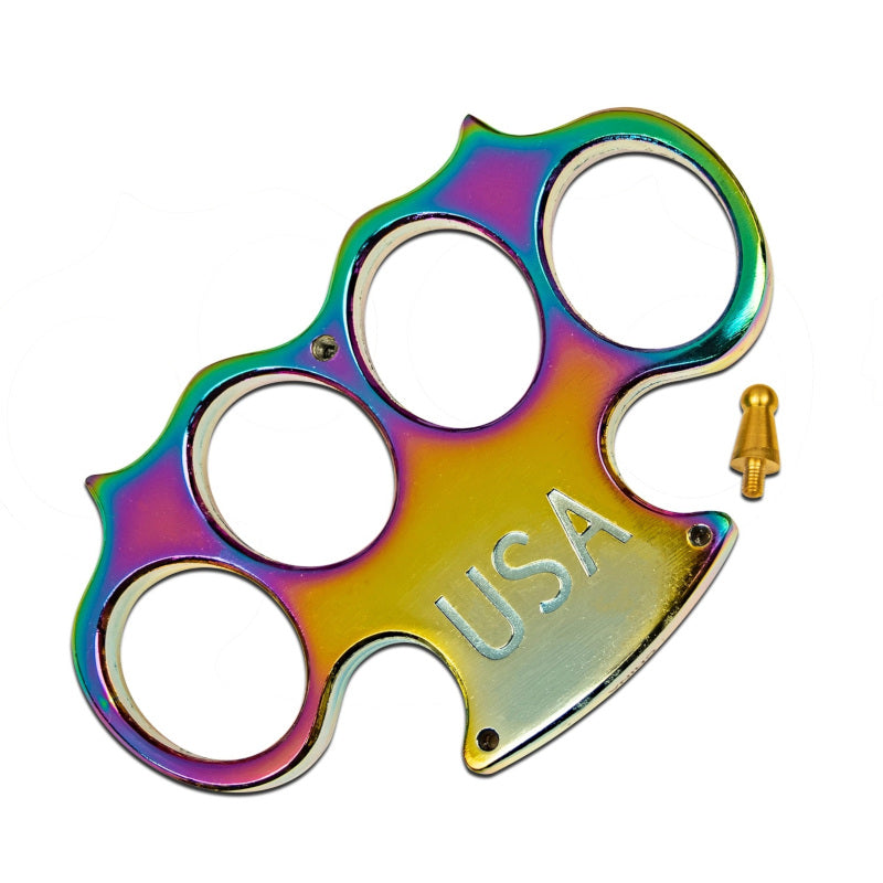 USA Heavy Duty Titanium Paperweight Buckle Knuckle Duster