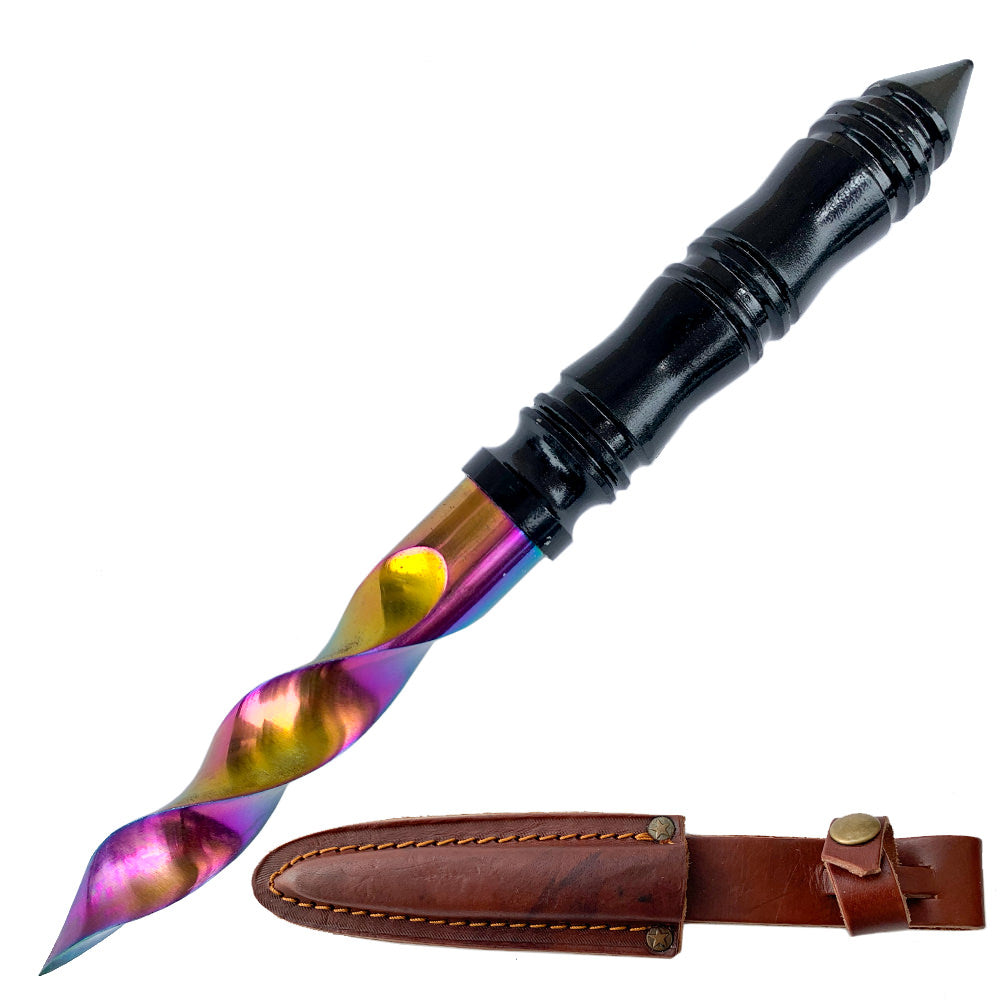 Handmade Rainbow Tri Dagger Knife Hand Forged Kris Blade