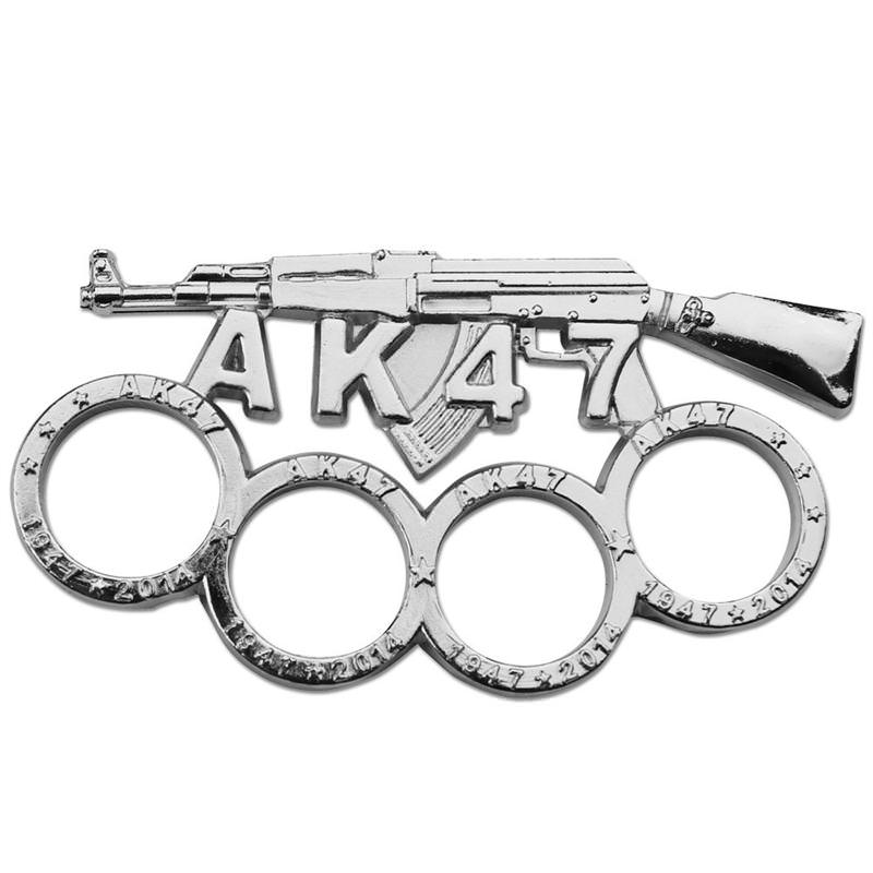 Zinc Alloy Self Defense Knuckle Silver Color - TOPHATTER'S ARMORY DEALS