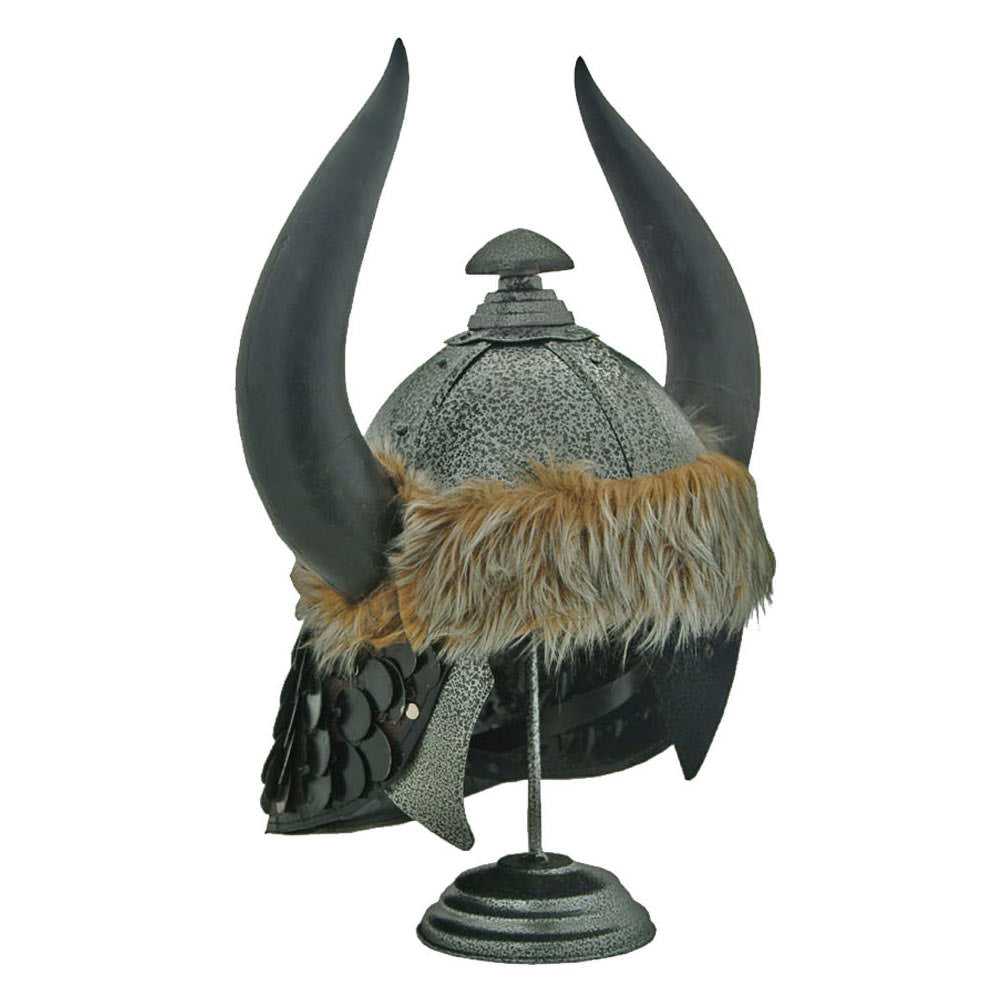 Barbarians Horned Helmet With Stand - TOPHATTER'S ARMORY DEALS