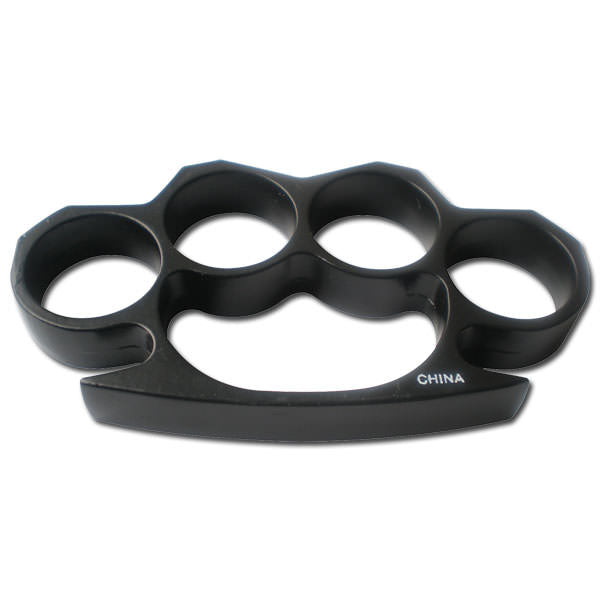 Black Four Finger Hole Knuckle Paper Weight Palm Grip