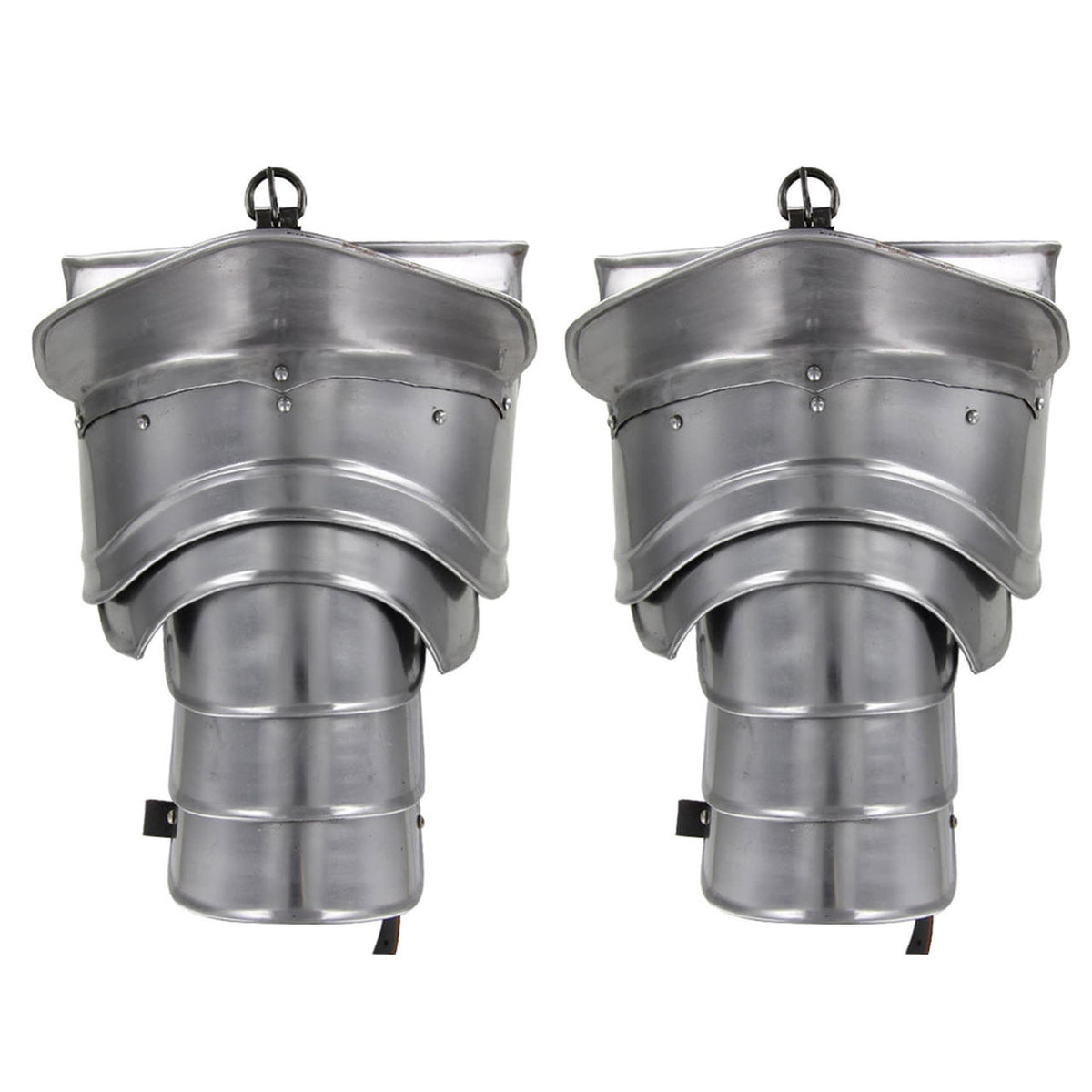 Pauldrons Medieval Shoulder Functional Armor Set with Blade Breaker - TOPHATTER'S ARMORY DEALS