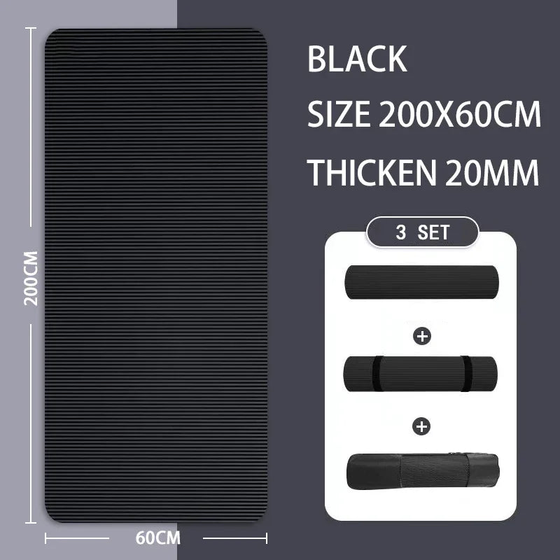 Premium Extra Thick Non-Slip Yoga Mat for Home Workouts