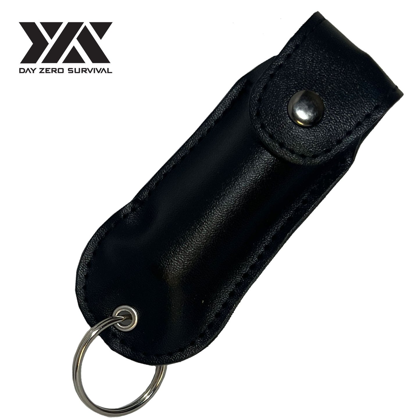 DZS Defense Pepper Spray, Max Strength OC - Black Premium Leather Case