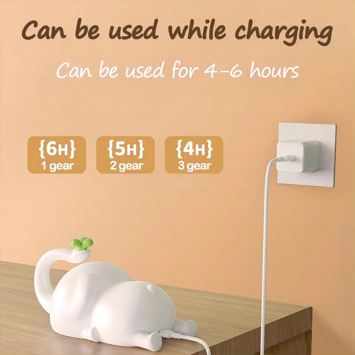 Adorable Elephant Silicone Night Light