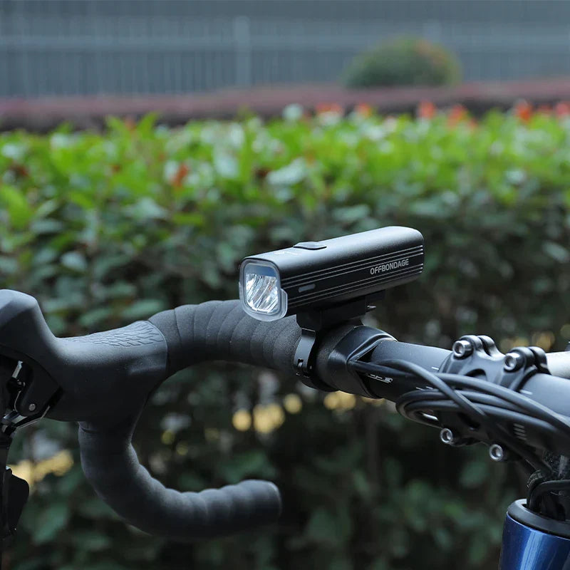 1000 Lumen USB Rechargeable Bike Front Light 3 Modes Black