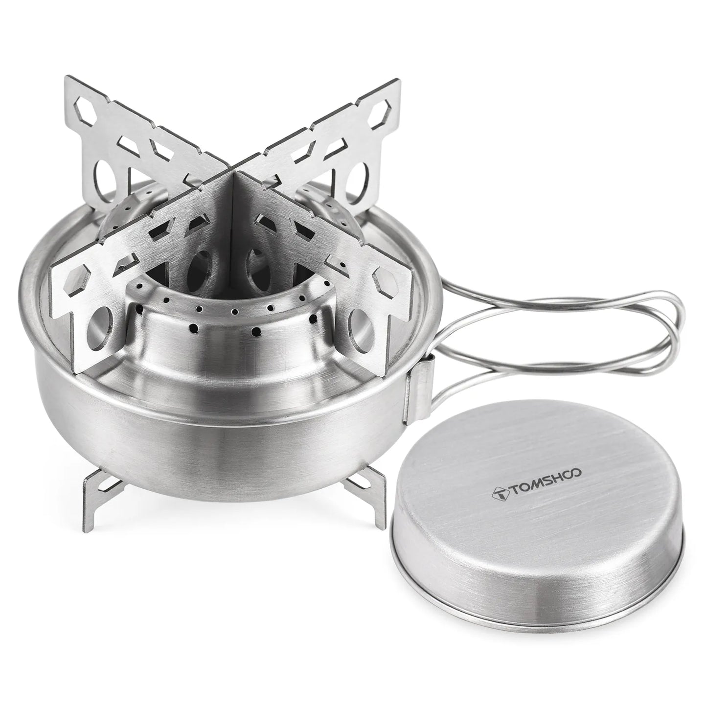 Camping Alcohol Stove w Cross Stand
