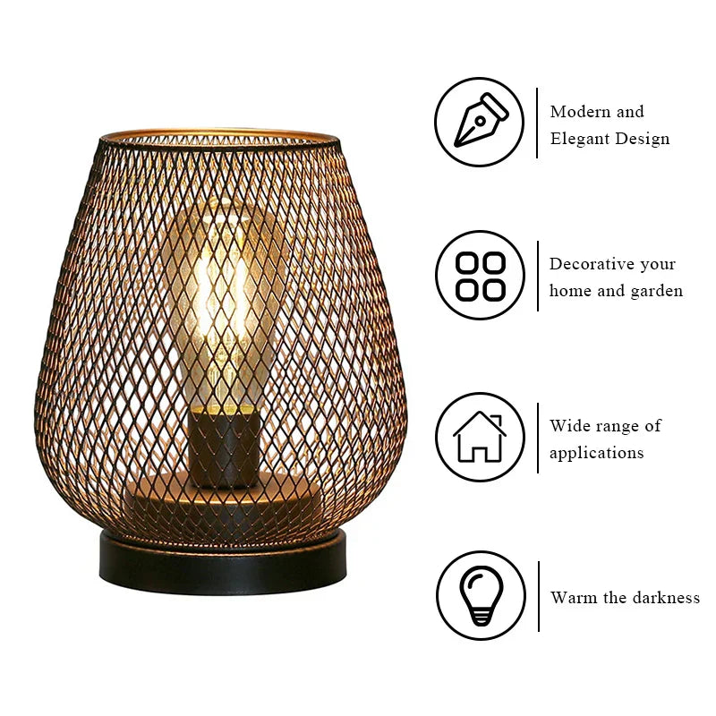 Cordless Metal Candle Holder: Nordic Elegance for Home Decor