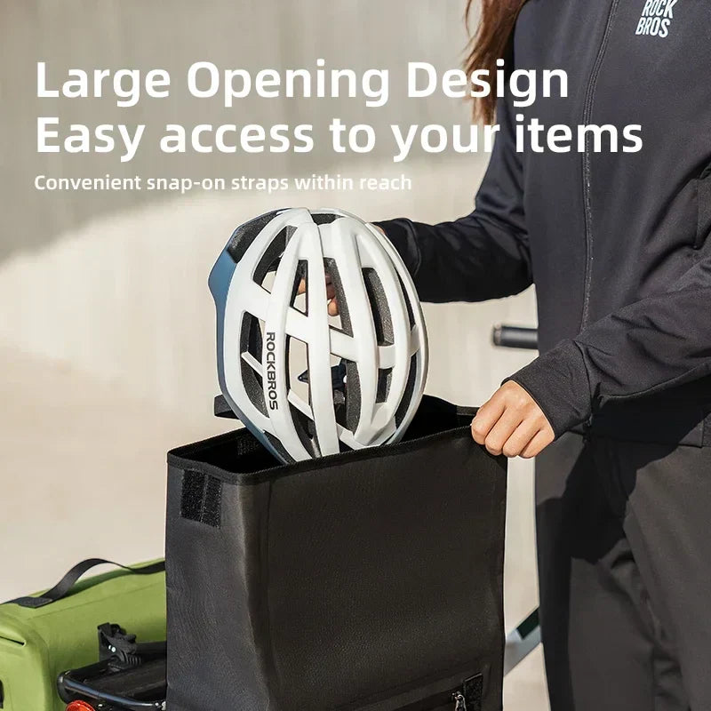 Bicycle Carrier Bag Rear Rack 15L Multifunctional Bike