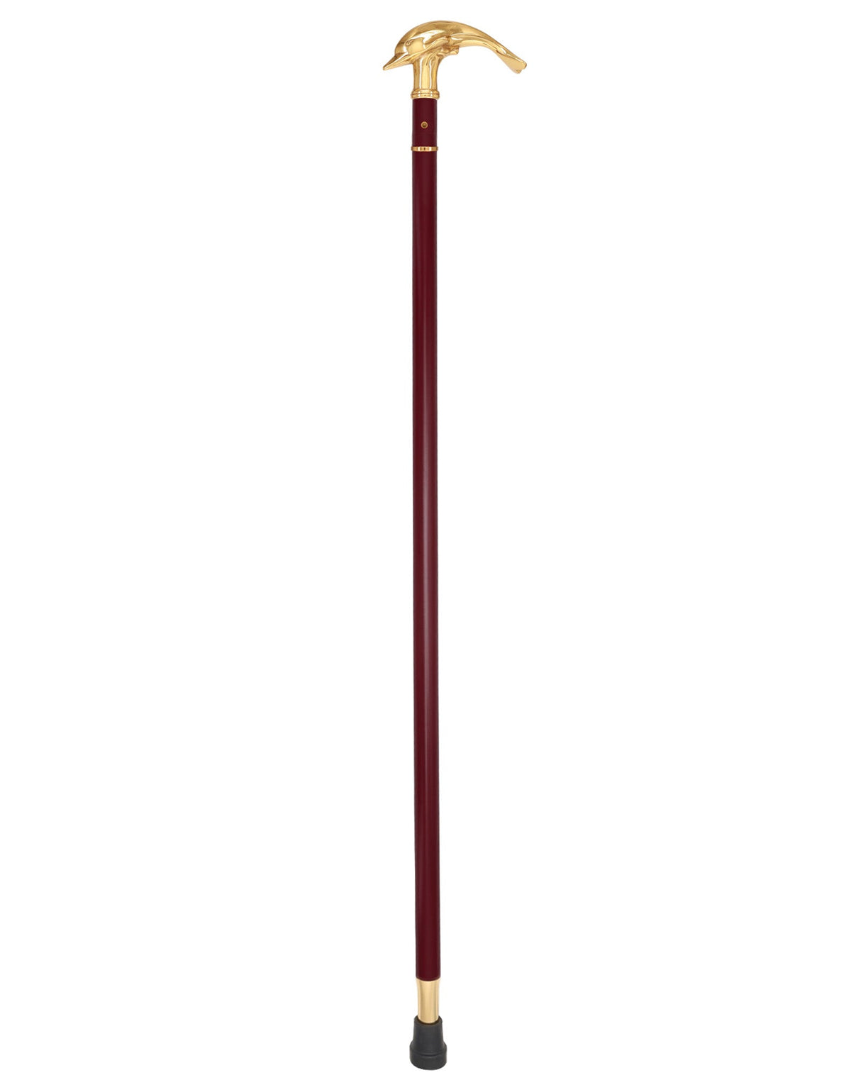 Custom RC Swords Brass Dolphin Handle Sword Cane – Mahogany Metal Shaft, 29" Blade