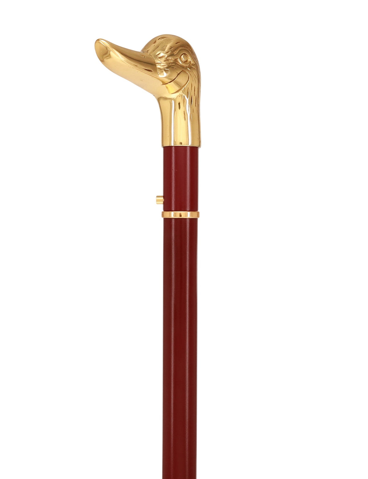 Custom RC Swords Brass Duck Handle Sword Cane – Mahogany Metal Shaft, 29" Blade