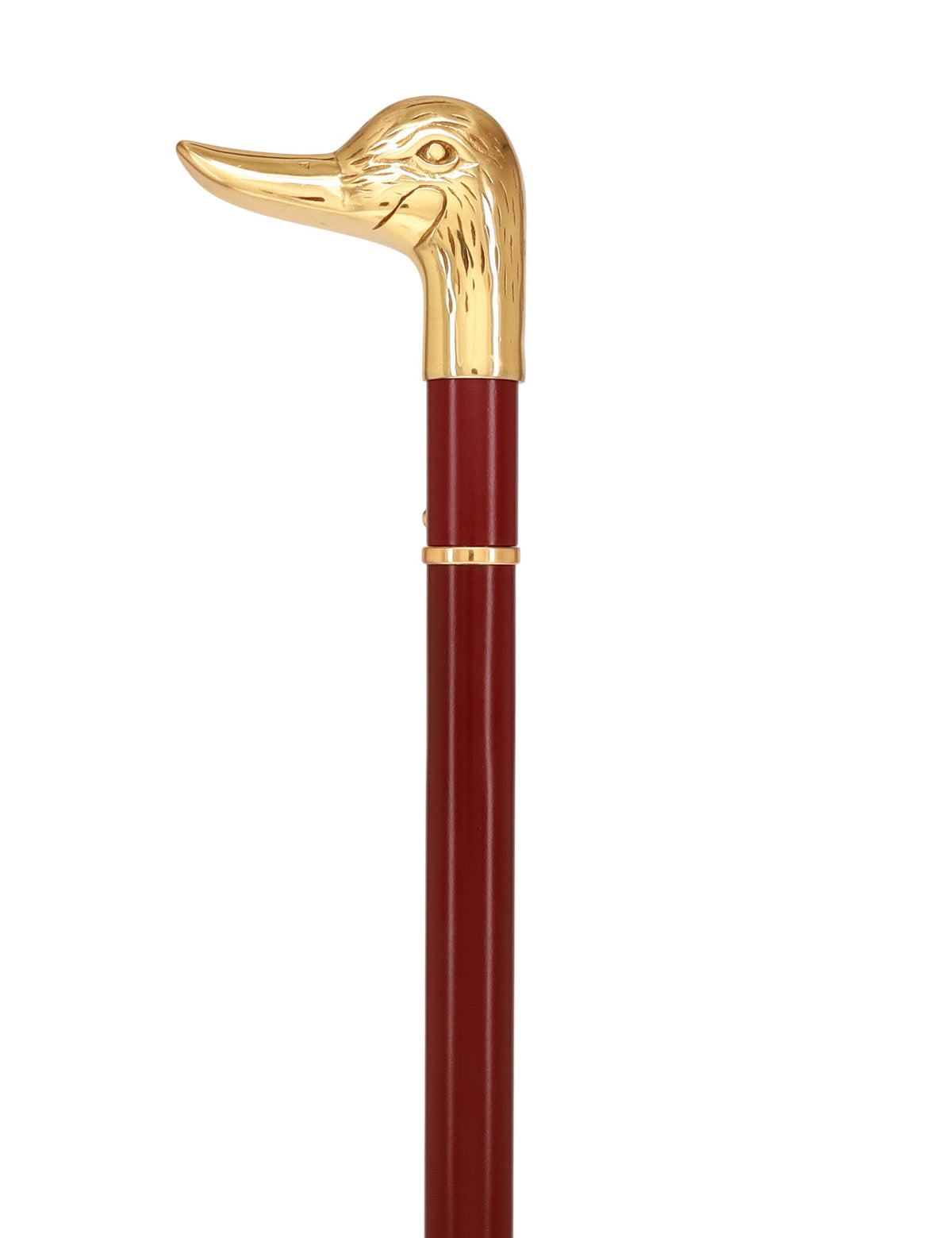 Custom RC Swords Brass Duck Handle Sword Cane – Mahogany Metal Shaft, 29" Blade