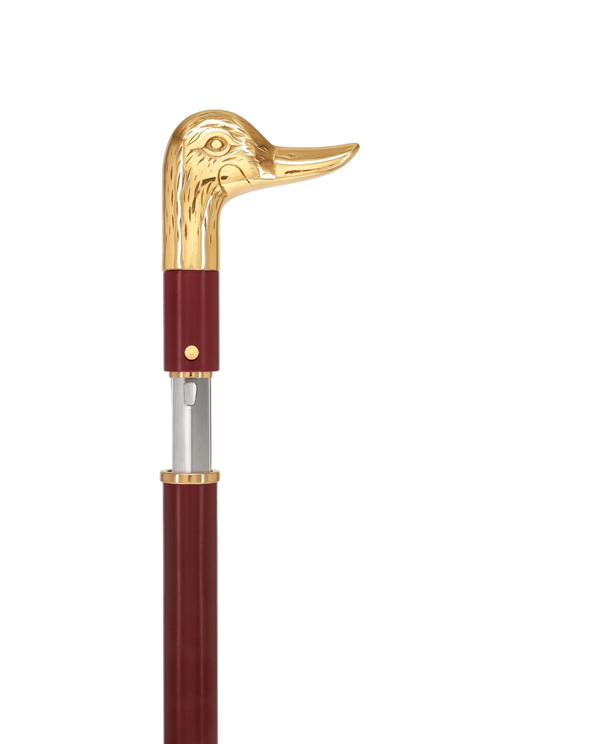 Custom RC Swords Brass Duck Handle Sword Cane – Mahogany Metal Shaft, 29" Blade