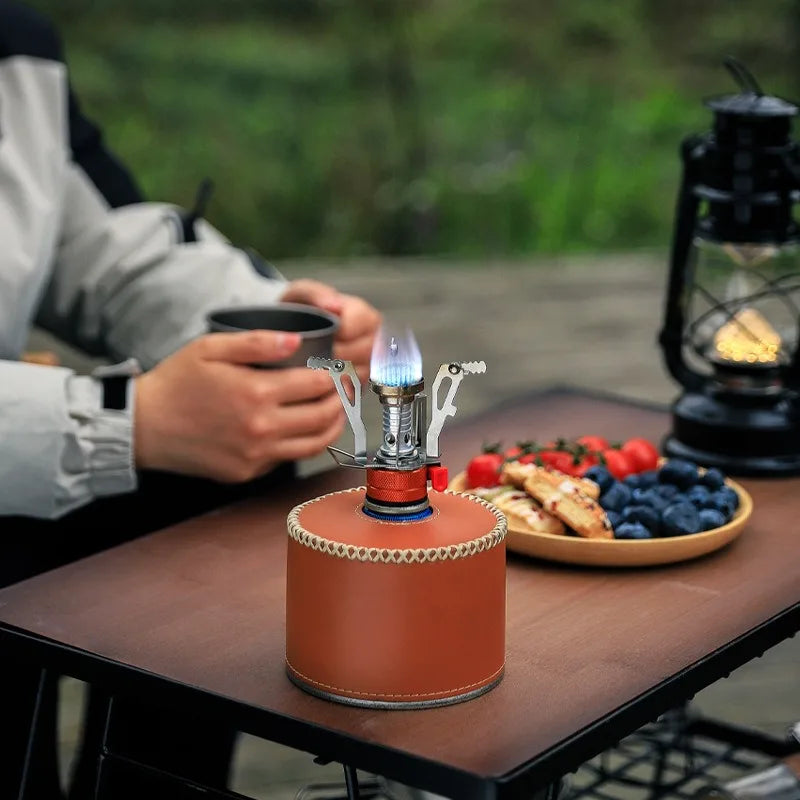 3000W Foldable Camping Gas Stove Silver