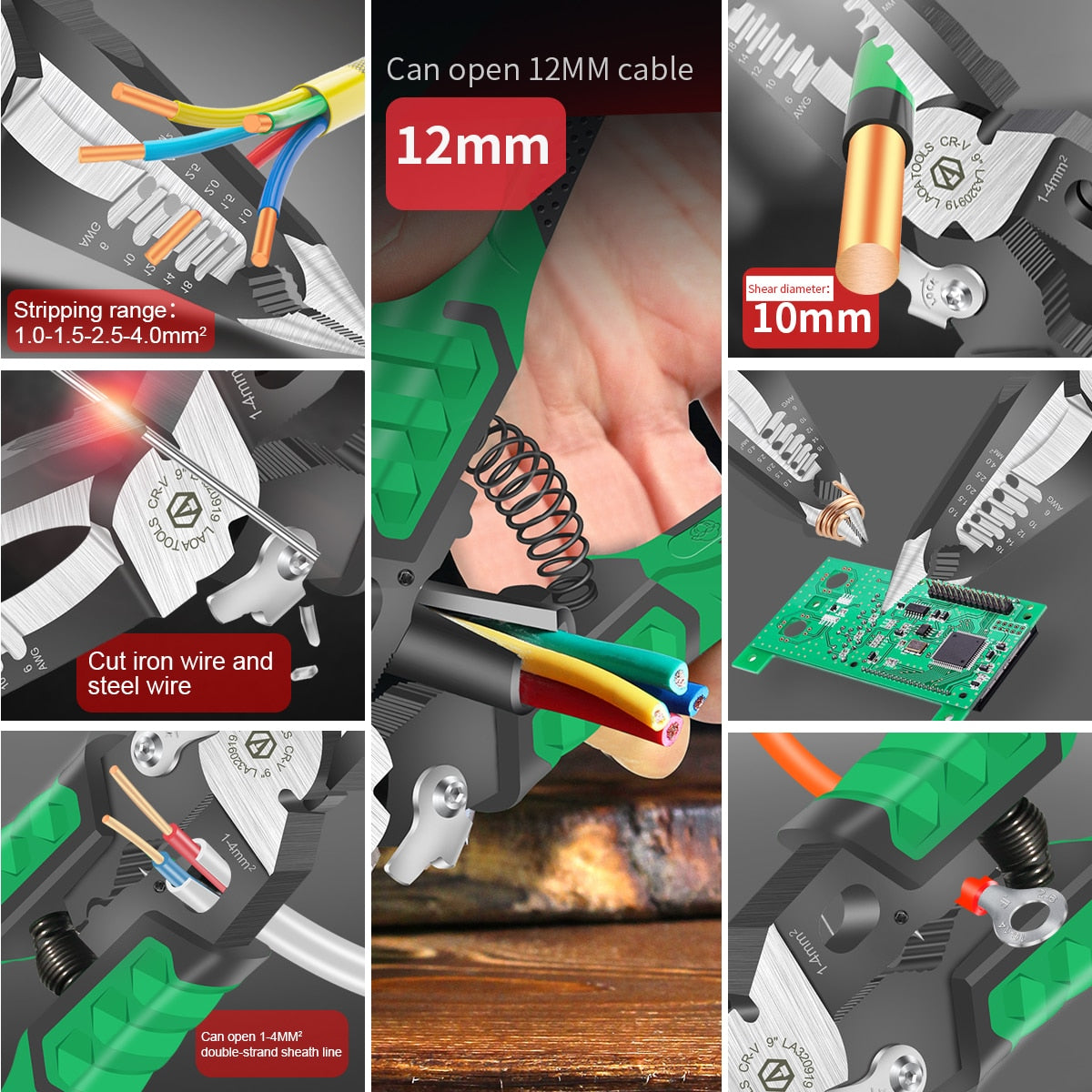 Multifunctional Electrician Long Nose Pliers