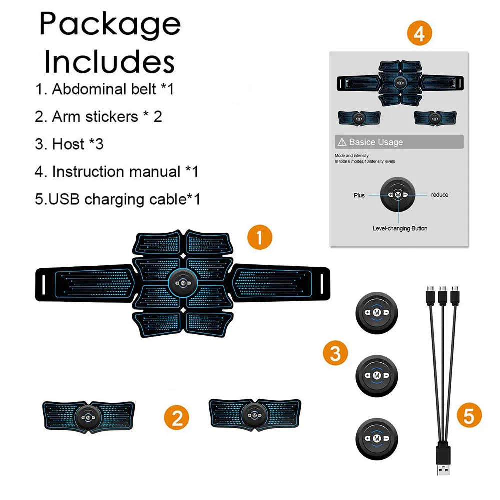 Abdominal Muscle Stimulator Gym Fitness Equipment