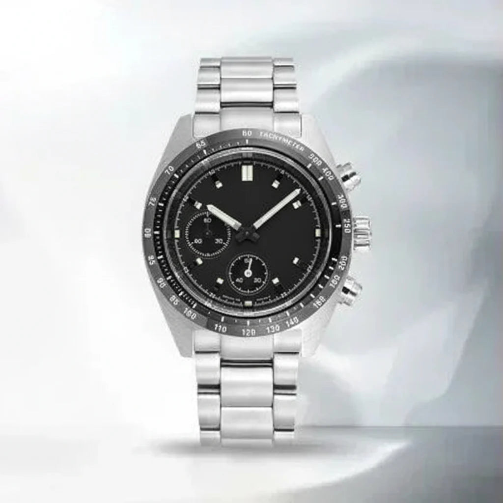Series Men's Stainless Steel Mechanical Watch (Black)