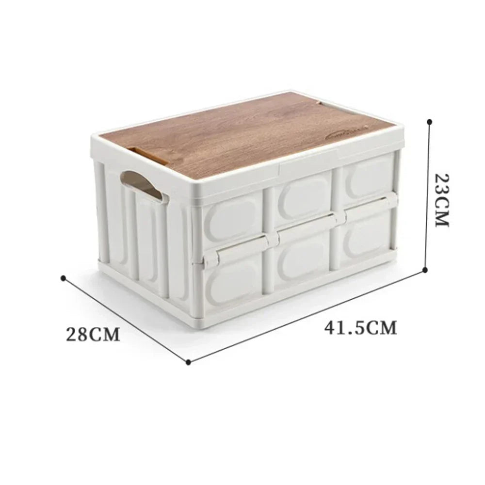 Wooden Camping Storage Organizer Box with Large Capacity