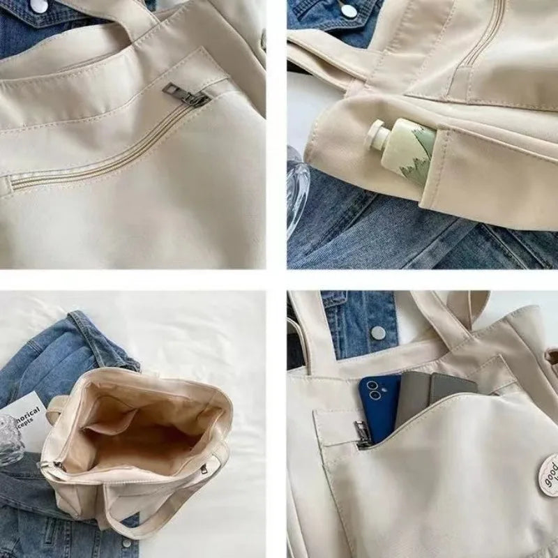 Womens Canvas Tote Bag Large Casual Shoulder Bag
