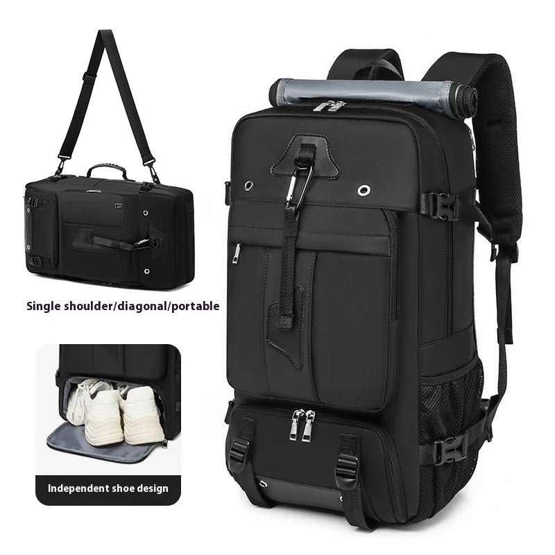 55L Waterproof Travel Backpack with Laptop Compartment