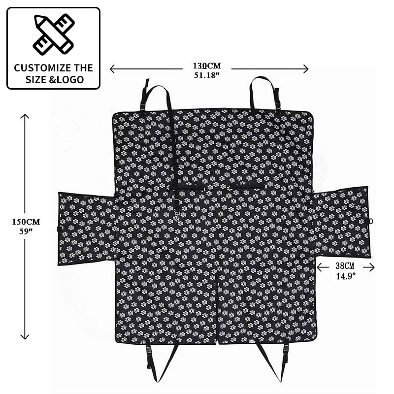 Pet Waterproof Rear Back Car Seat Cover Mats Protector