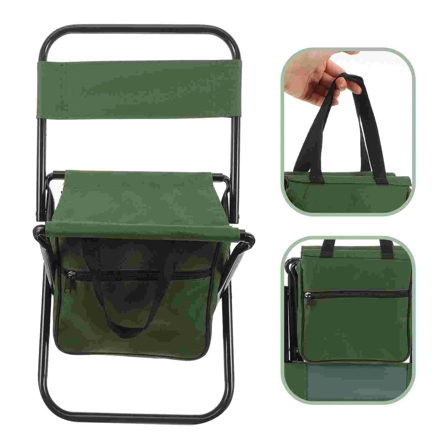 Folding Chair Storage Bag Stool Matza Backrest