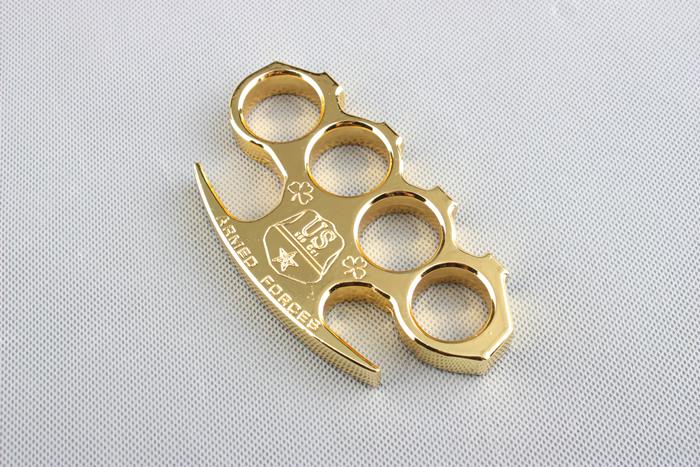 Golden US Armed Forces Knuckle Paper Weight