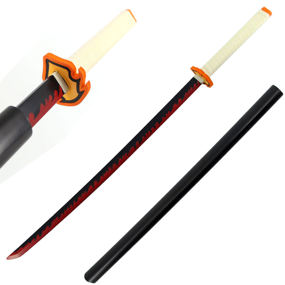 41" Foam Kamado Tanjirou Breath Of Sun Cosplay Sword with Scabbard