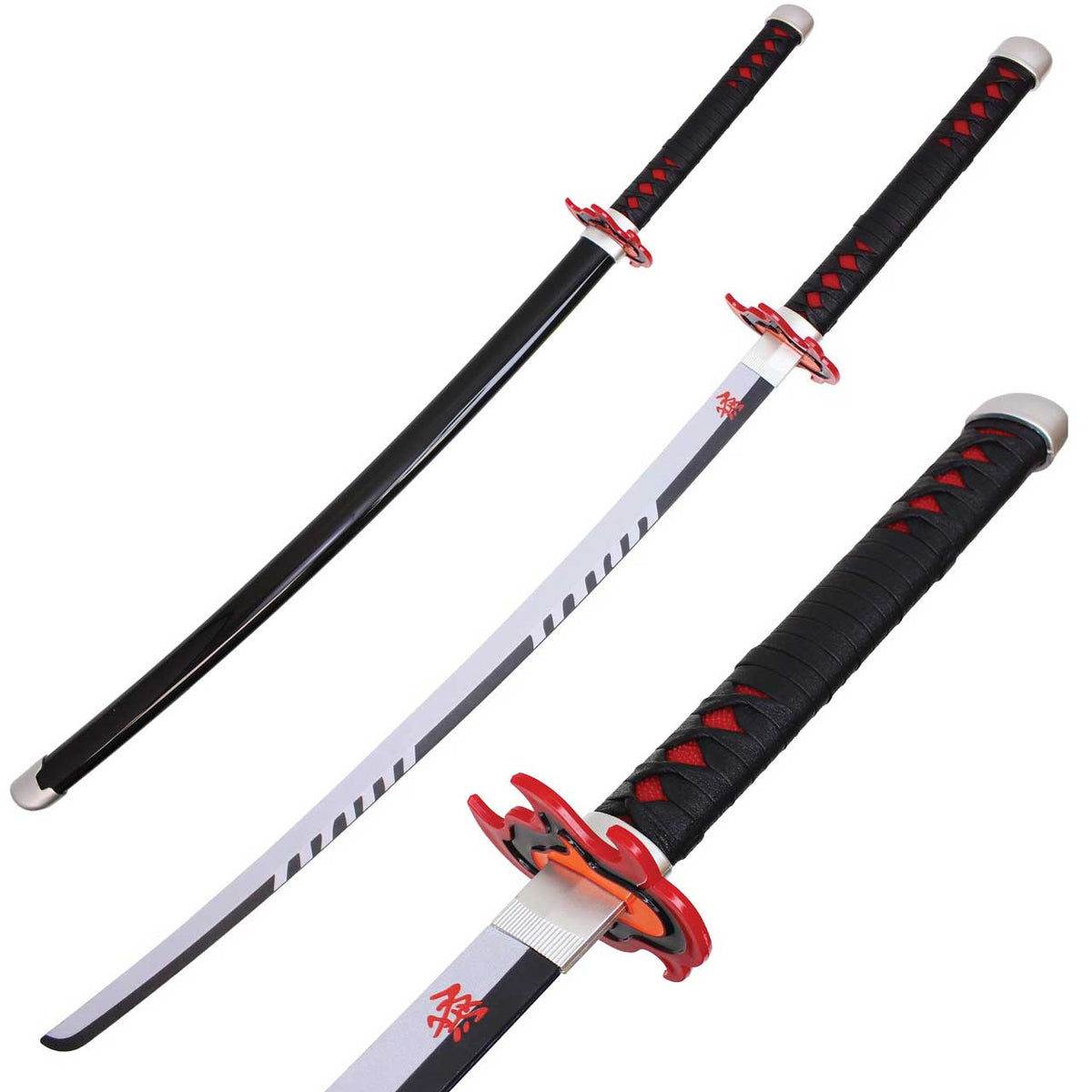ABS Plastic Blade Kamado Tanjirou Katana Samurai Sword Demon Anime - TOPHATTER'S ARMORY DEALS