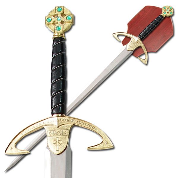 Medieval Knight's Sword with Display Plaque - TOPHATTER'S ARMORY DEALS