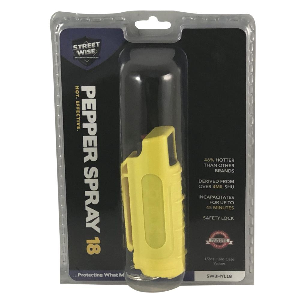 Streetwise 18 Stream Pepper Spray 0.5 oz Hard-case