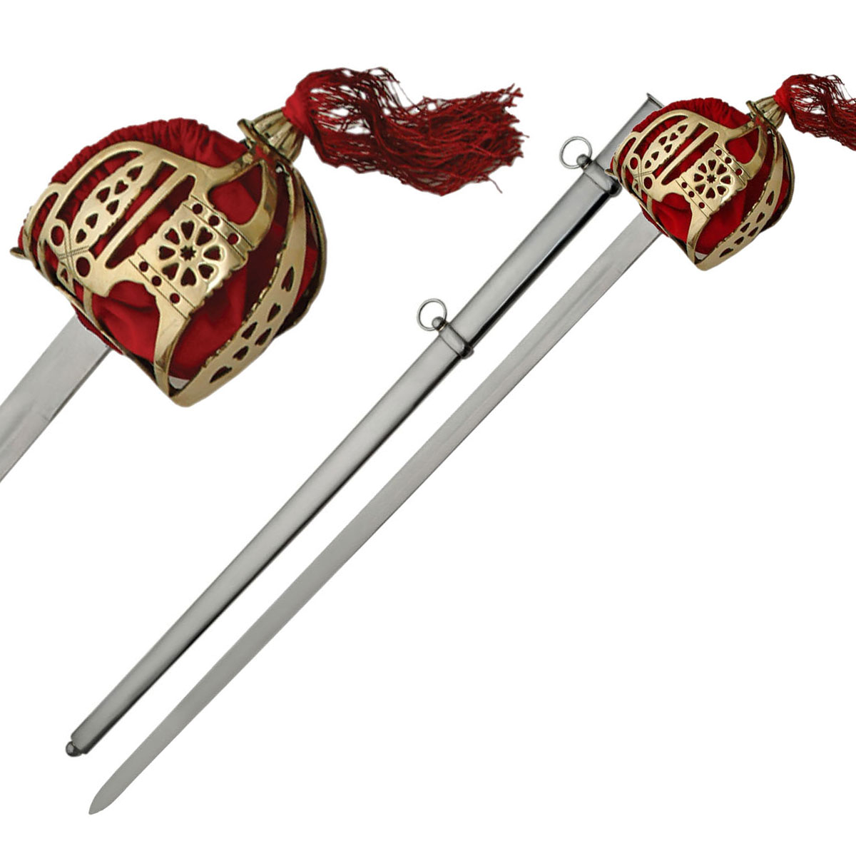 Scottish Replica 18th Century Basket Hilt Sword - TOPHATTER'S ARMORY DEALS