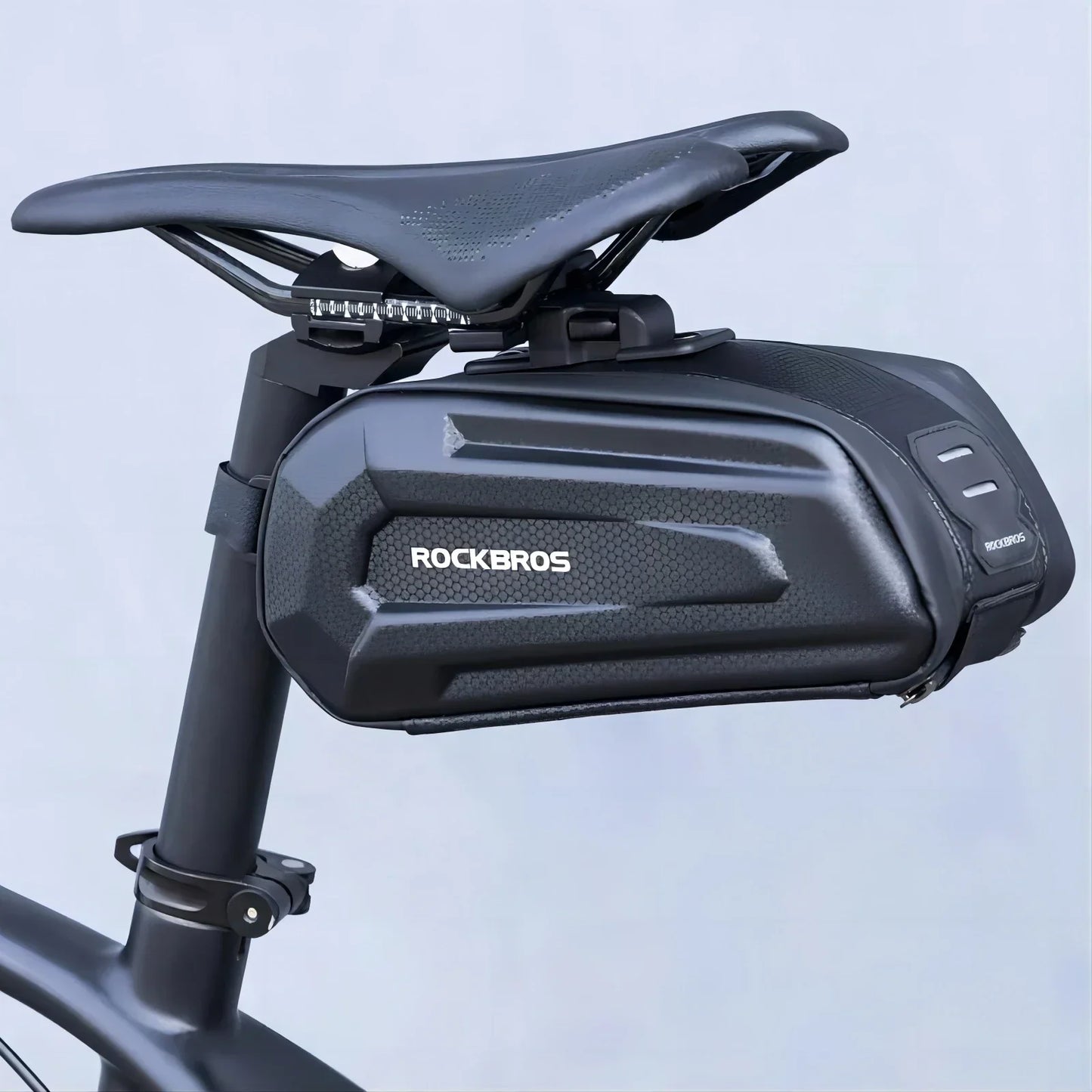 1.7L Waterproof Bicycle Rear Seatpost Bag Quick Release Black