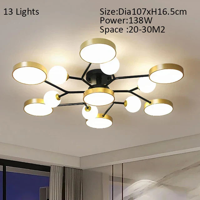Nordic Glass Ball LED Chandeliers