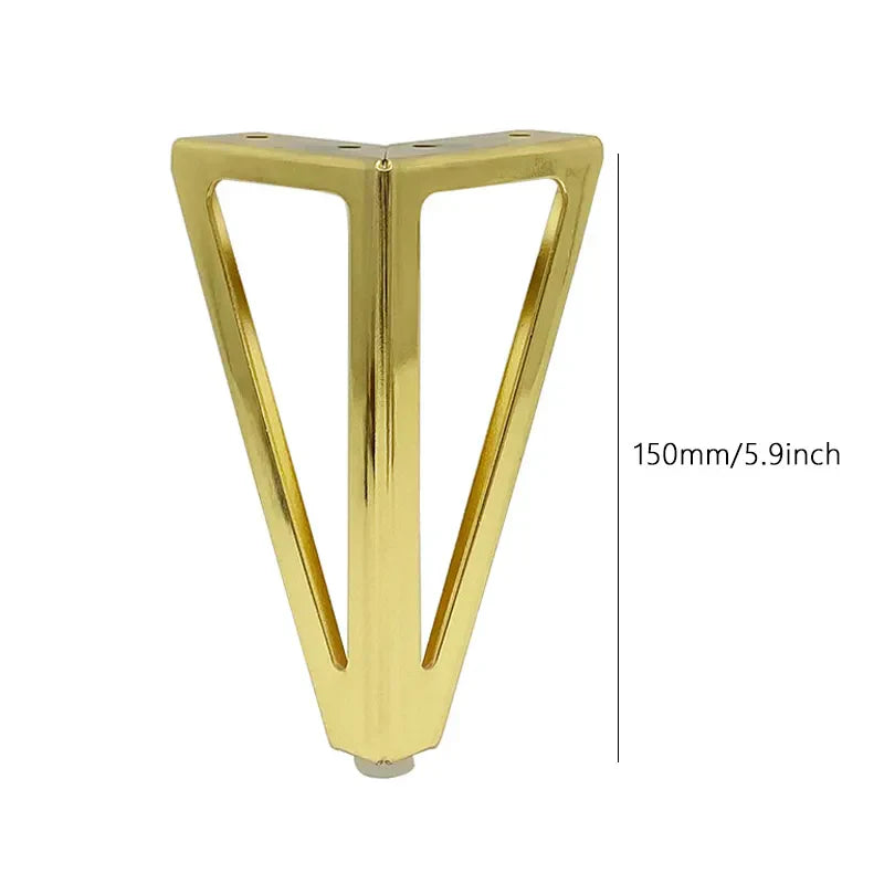4pcs Height 15cm Legs for Furniture Metal Thickened Iron Sofa TV Cabinet Feet Bathroom Cabinet Bed Coffee Table Replacement Legs