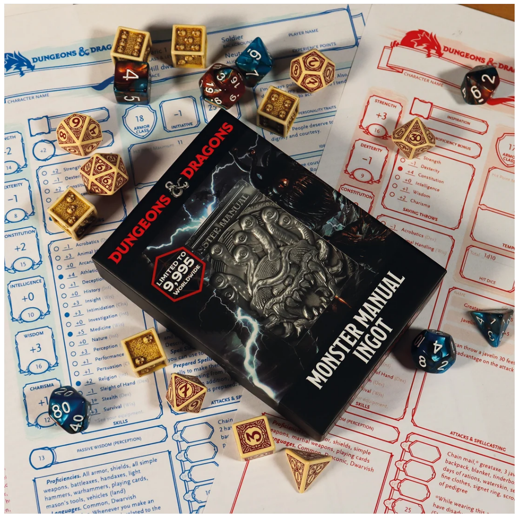 Dungeons & Dragons – Official Limited Edition Monster Manual Ingot