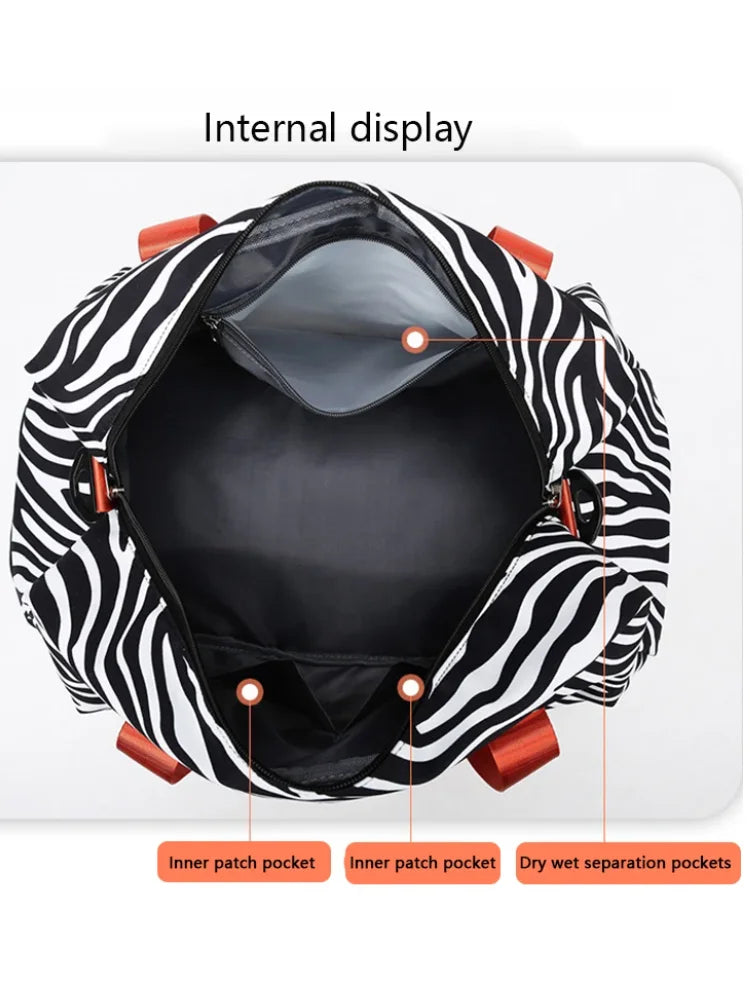 Women's Carry-On Travel Bag (Zebra)