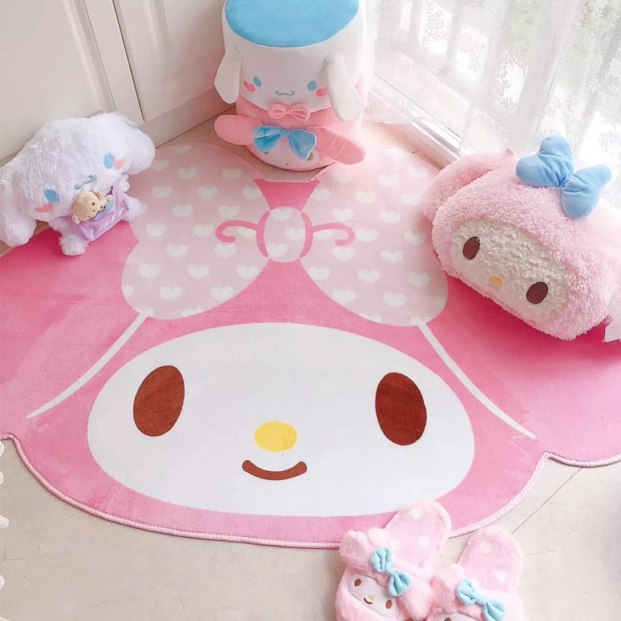 My Melody Wonderland: 100x150CM Cartoon Sanrio Soft Fur Carpet
