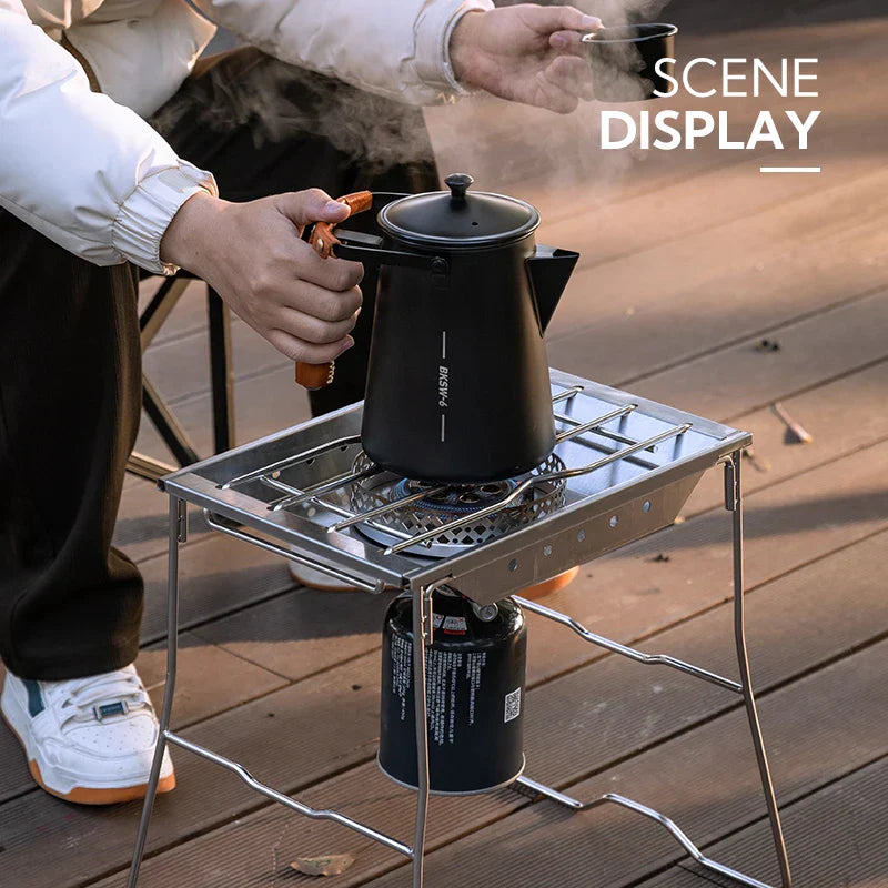 Camping Gas Stove 4.2KW Backpacking Silver