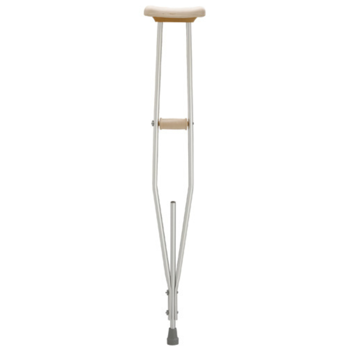 Lofstrand Aluminum Underarm Crutch With Wing Nut Adjustment-Youth