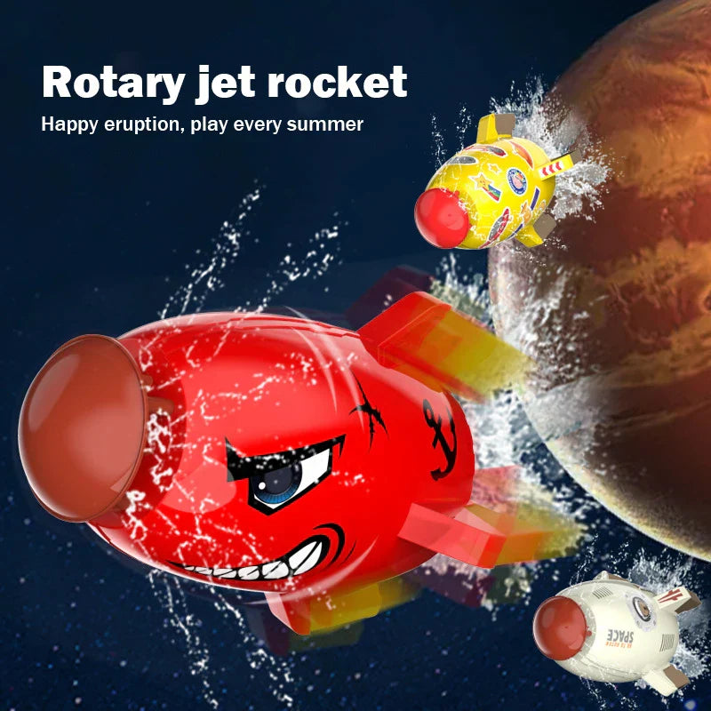 Flying Water Toy Space Jet Sprinkler Spinning