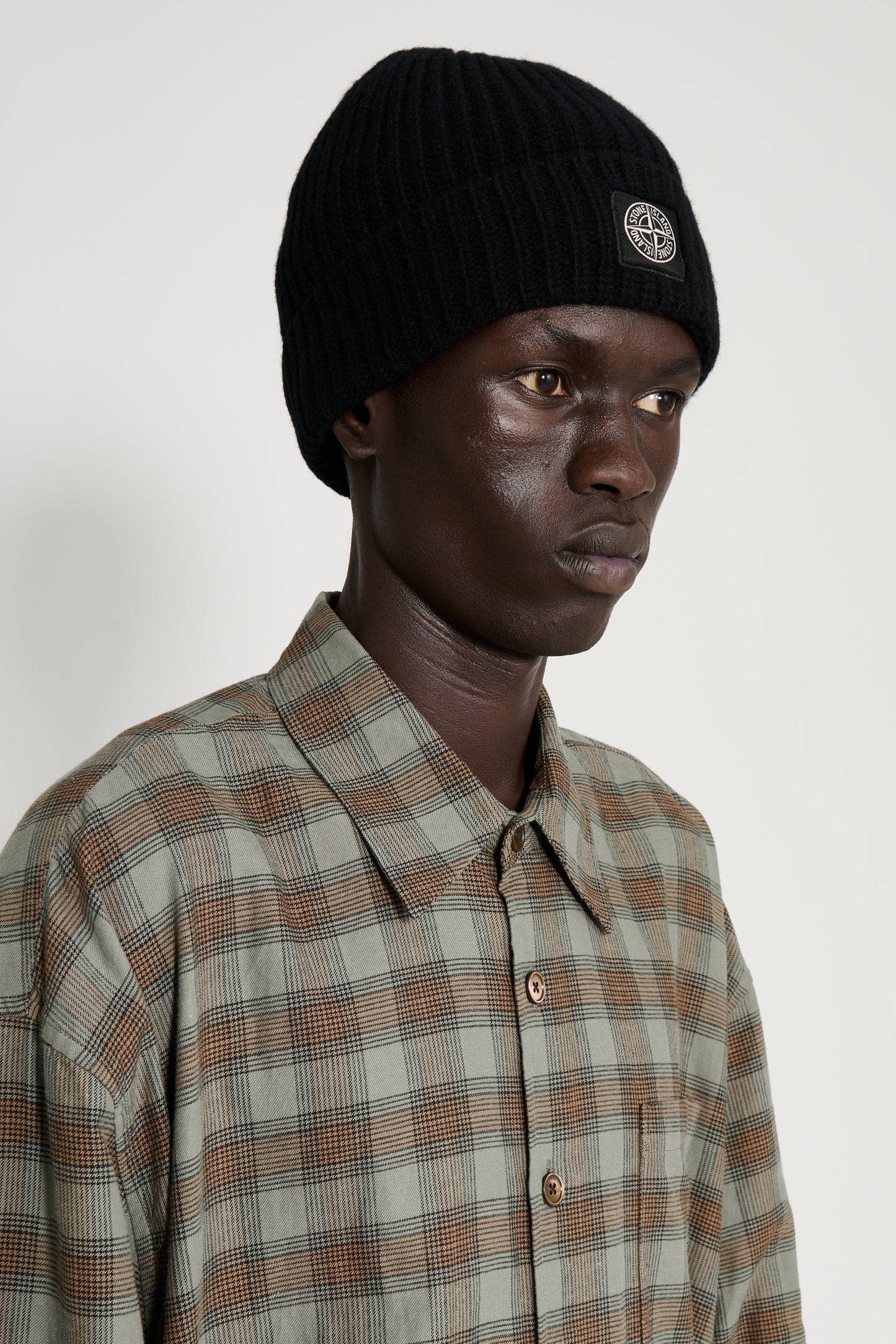 Stone Island Knitted Beanie Black