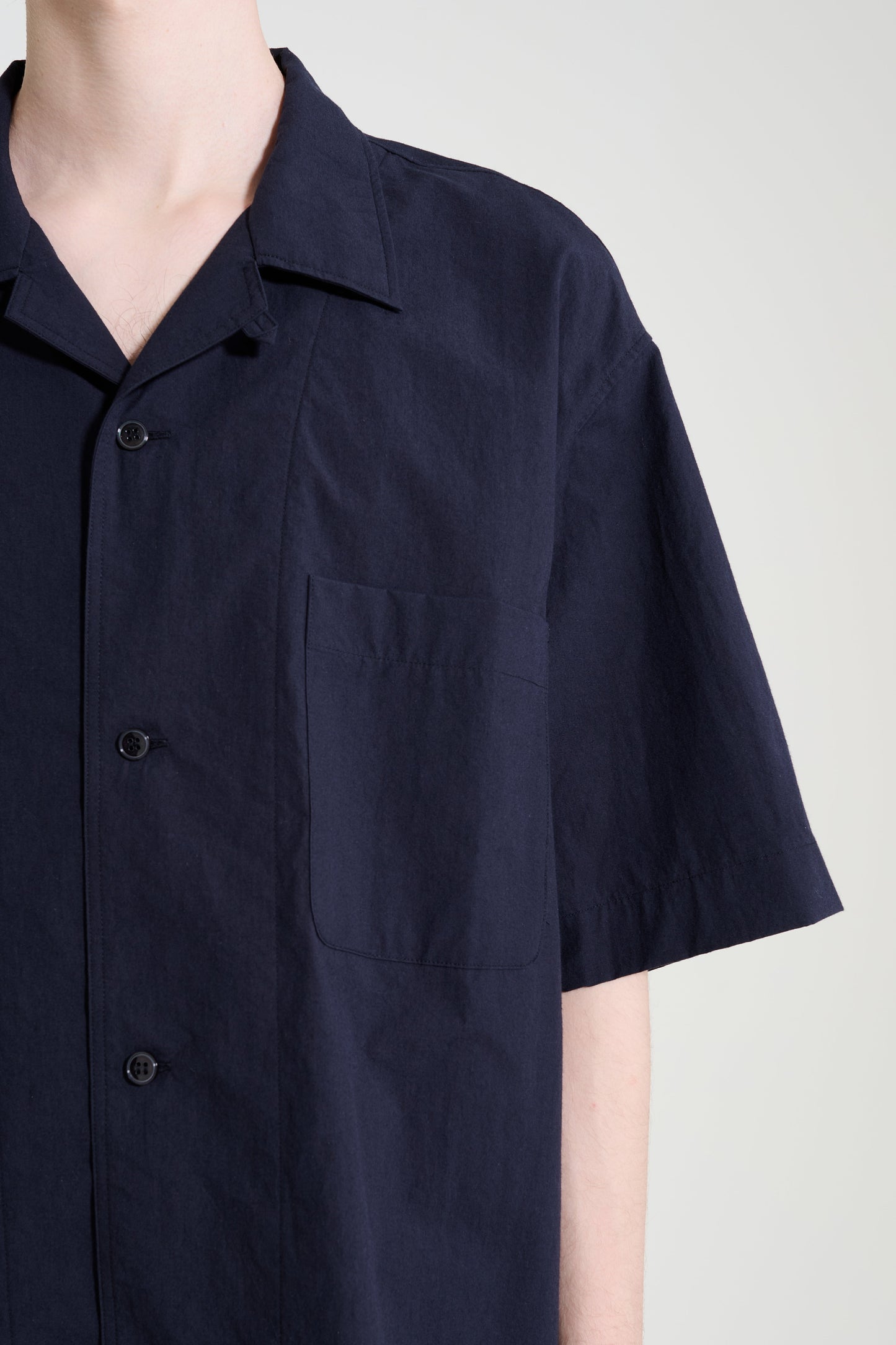 Studio Nicholson Agios Short Sleeve Shirt Ink