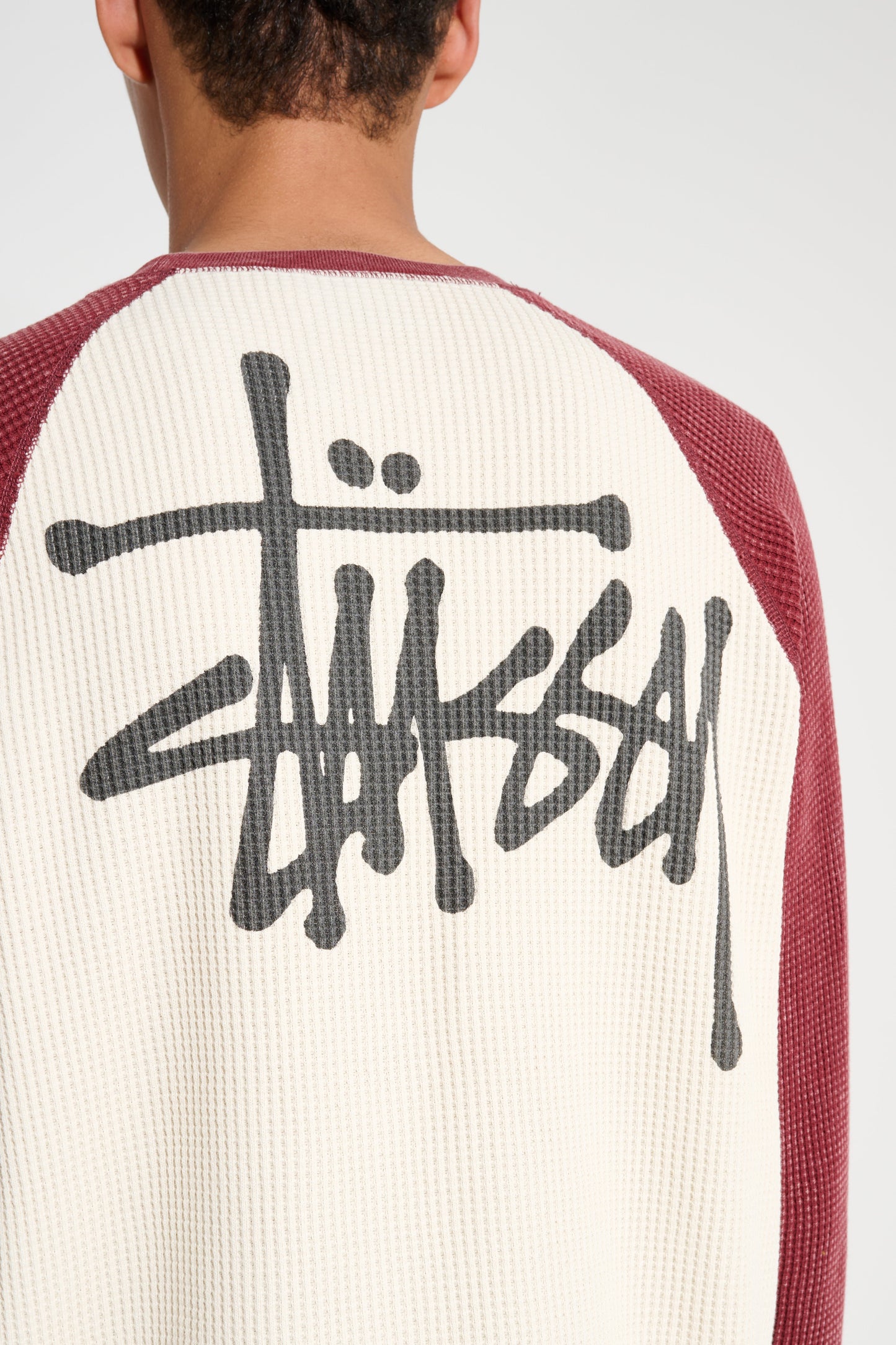 Stüssy Raglan Thermal Two Tone Off White