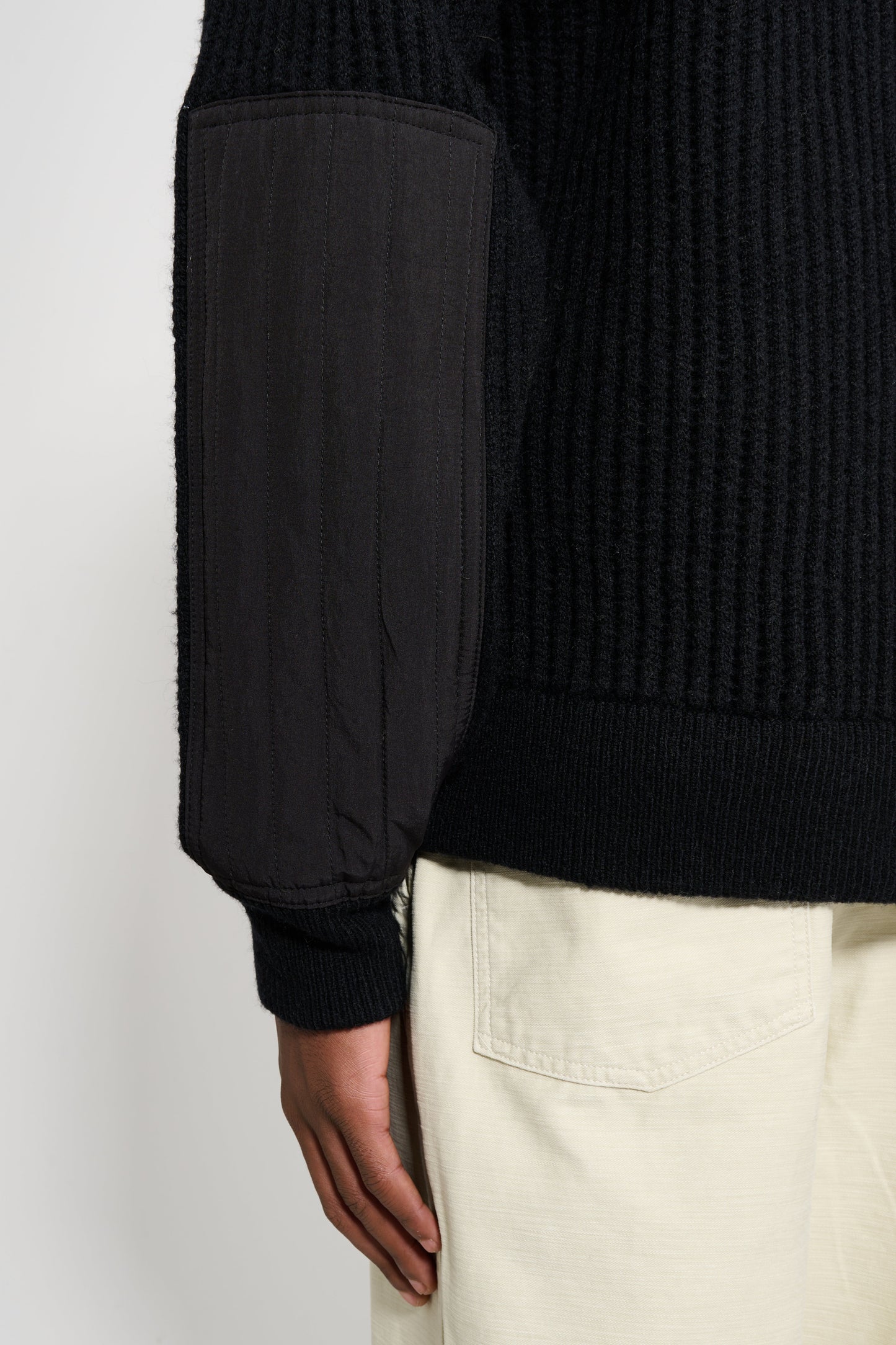 Stüssy Military Patch Zip Sweater Black