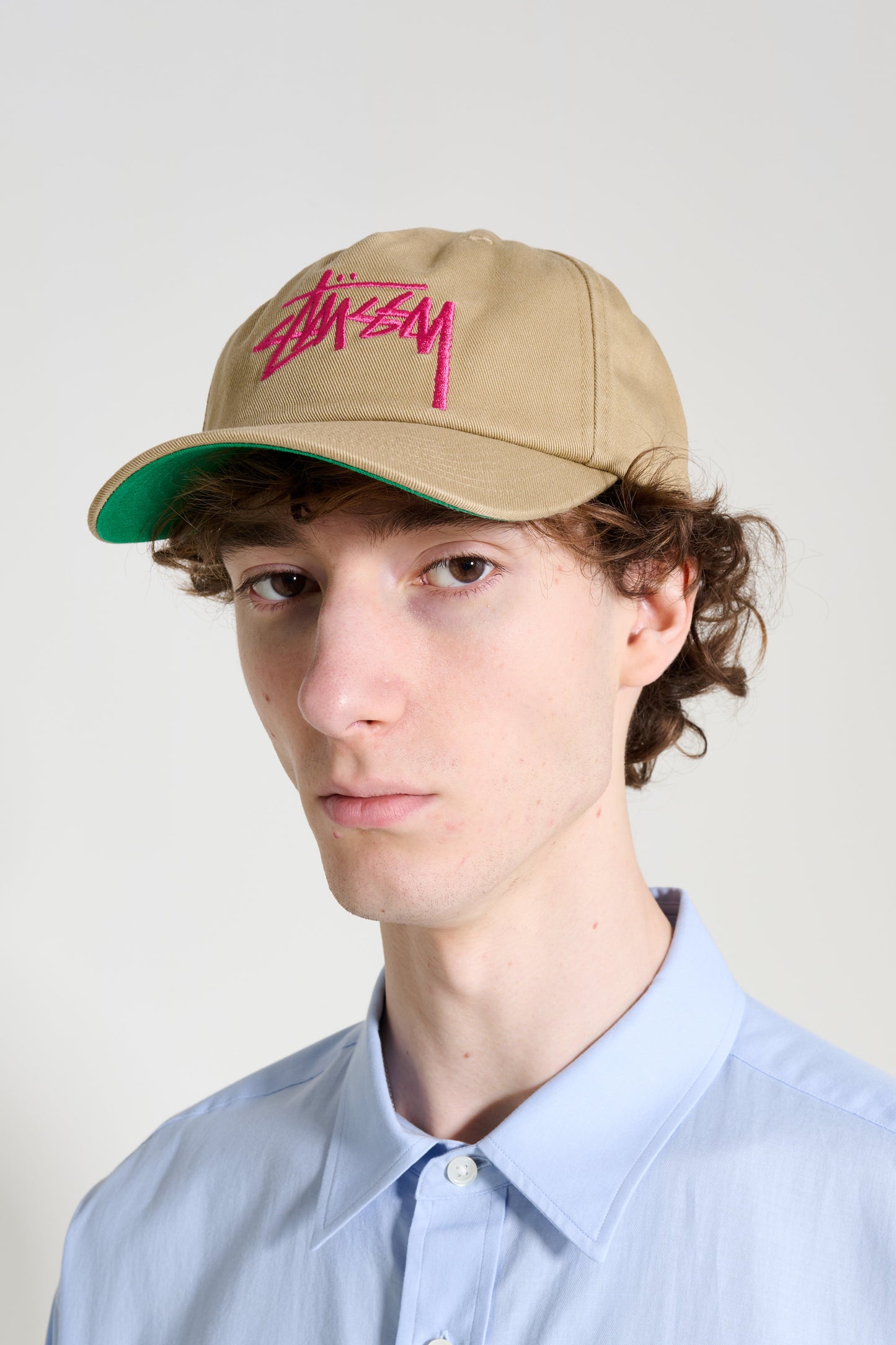 Stüssy Big Stock Mid Depth Cap Khaki