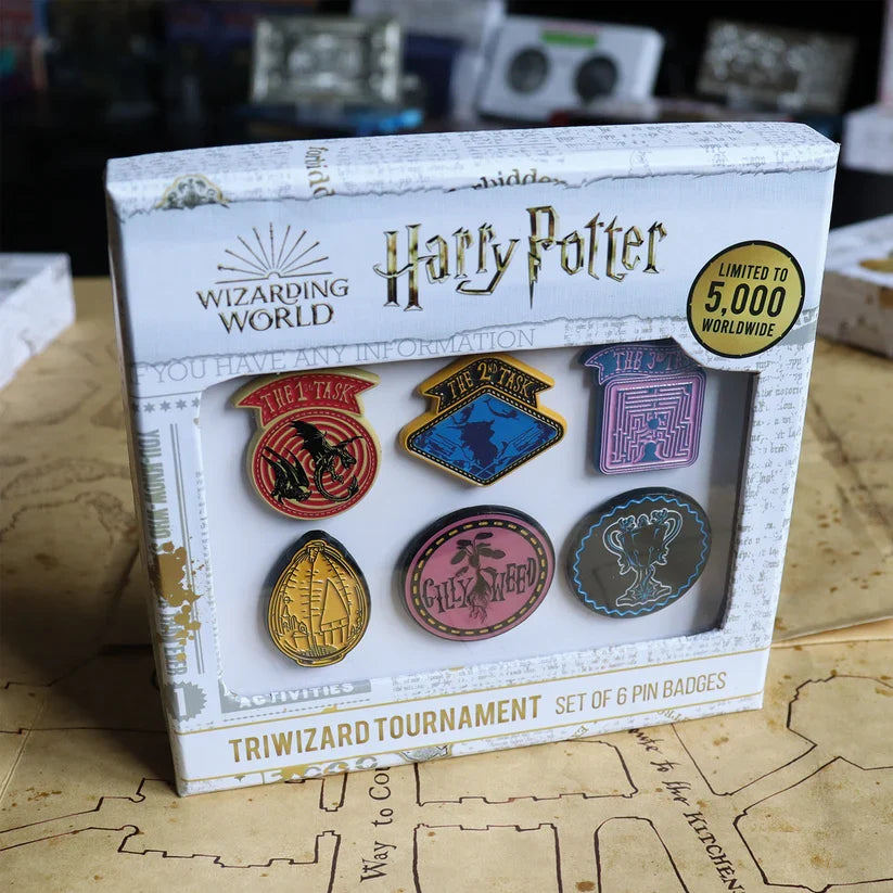 Harry Potter Limited Edition Set of 6 Triwizard Tournament Pin Badges