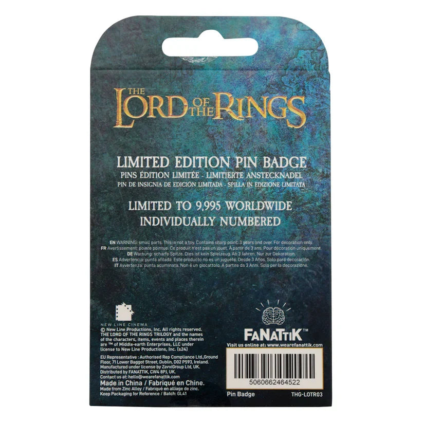 The Lord of the Rings Limited Edition Dwarf Tossing Pin Badge