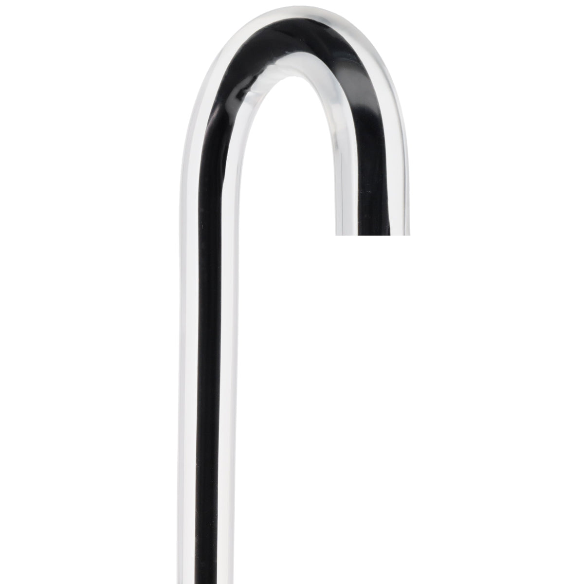 Dr. House Inspired Flame Cane "The Phoenix" - Clear Acrylic, Black Stripe