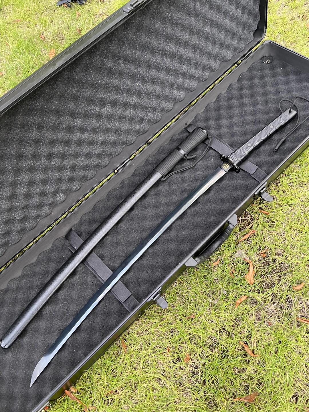 Tactical Black Warrior Katana